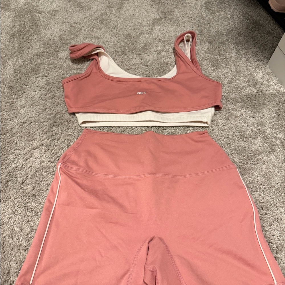 Set Active x Parke Pink Set
